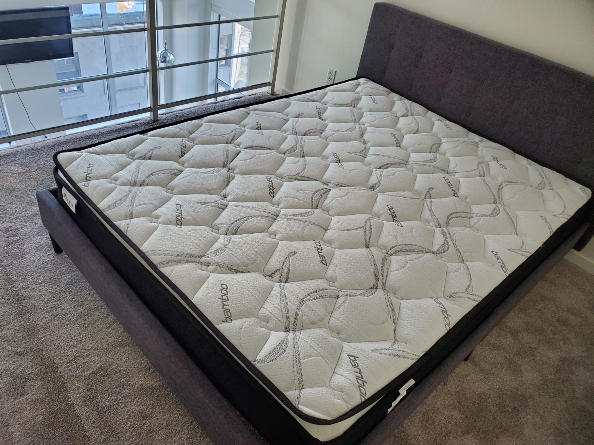 queen size bamboo pillow top mattress pad