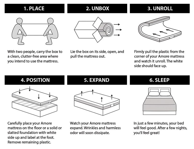 mattress in a box instructions